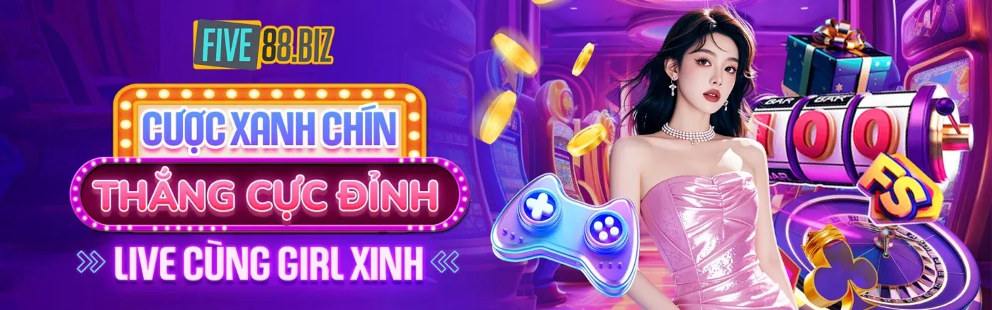 Sảnh game nổ hũ gb88 rực rỡ với các máy slot và hiệu ứng ánh sáng vàng gold